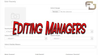 Editing Managers Tutorial | Fig Database