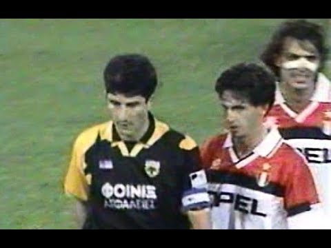 【Albertini,Massaro,Tsiartas,Ketsbaia,Capello】AC Milan 2‐1 AEK Athens（UCL  2 Nov 1994）