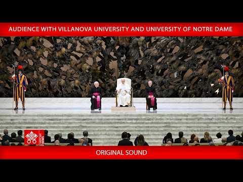 Udienza a Villanova University e University of Notre Dame — diretta integrale (Vatican News)