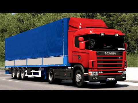ETS2 Open Beta 1.47 Scania 124L 420 Stuttgart - Frankfurt am Main