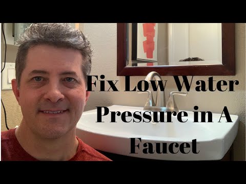 How To Fix Low Water Pressure In a Faucet