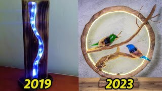 My Epoxy Resin Lamps Journey | Epoxy Resin Projects Evolution Over Four Years 2019 - 2023