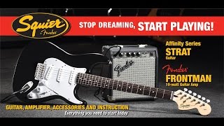 Video thumbnail for 4.3 out of 5 stars  19Reviews

Squier Affinity Strat Pack Unboxing by joeg816
