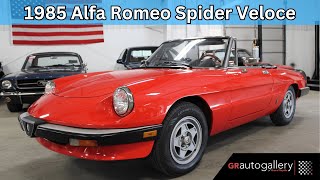 Video Thumbnail for 1985 Alfa Romeo Spider