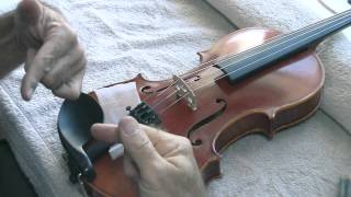 Resurrect a Fallen Bridge on your Violin or Viola