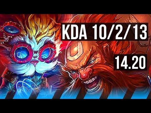 HEIMERDINGER vs GRAGAS (MID) | 10/2/13, 55k DMG, Rank 8 Heimer, 500+ games | EUW Diamond | 14.20