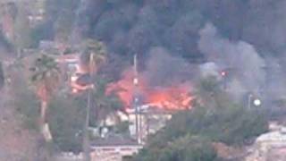 preview picture of video 'La Sierra California, Fire near Five Points'