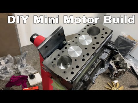 Part3 of the Mini Motor Build - block is cleaned & painted and looking good!