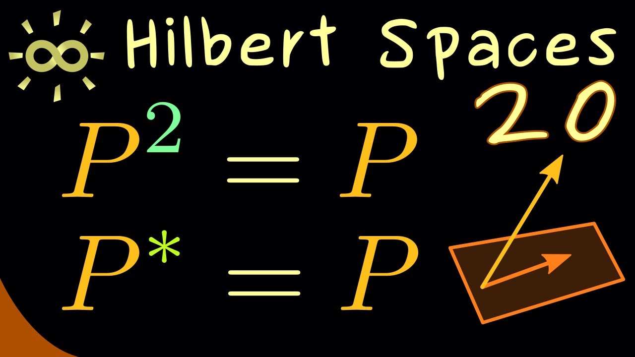 Hilbert Spaces 20 | Orthogonal Projections Are Self-Adjoint [dark version]