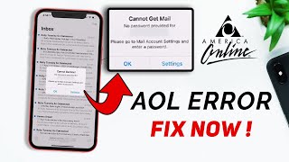 AOL Mail Error On iPhone NEW Fix - Cannot Get Mail AOL