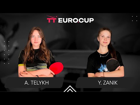 10 : 45 Anastasiia Telykh - Yulianna Zanik 12.11.2023 TT Euro.Cup Women Ukraine Master. Table 4