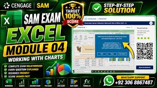 SAM Exam Excel Module 04 Working with Charts | Cengage SAM | Excel 2019 | Step-by-Step Solution