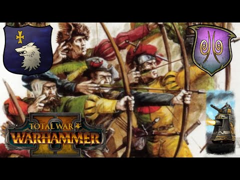 Having To Kill The Enemy Lord TWICE. Empire Vs Wood Elves. Total War Warhammer 2, Multiplayer