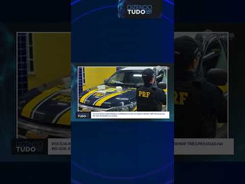 PRF apreende 5kg de cocaína e prende três pessoas na BR-226