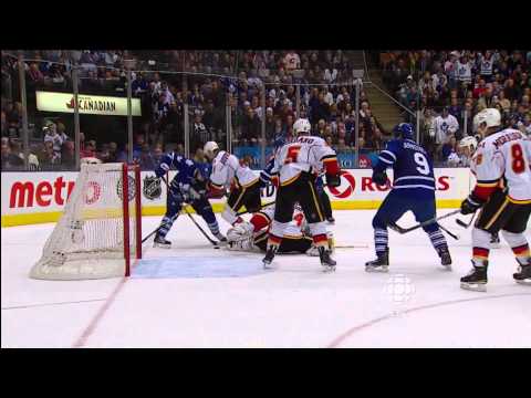 Grabovski Goal - Flames 1 vs Leafs 1 - Jan 15th 2011 (HD)
