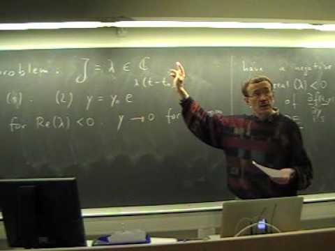 Lecture 4 - Part b: Stability Analysis of ODE Methods