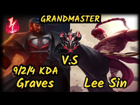 RED Revolta (GRAVES) vs LEE SIN - 9/2/4 KDA JUNGLE GAMEPLAY - BR Ranked GRANDMASTER