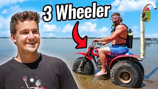 Riding my Three Wheeler Under Water