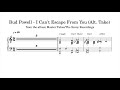 Bud Powell - I Can't Escape From You [Alt Take] (1946, with Dexter Gordon) - Piano Transcription