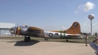 preview picture of video 'B-17 Flight, Fuddy Duddy, Oshkosh Air Show: July, 2004'
