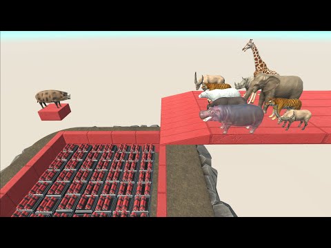 Animals jumped into the Bomb - Animal Revolt Battle Simulator