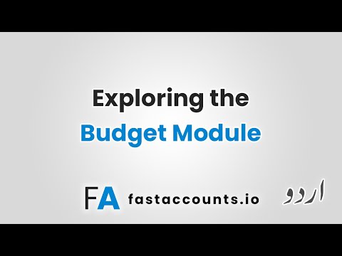 Exploring the Budget Module in Fast Accounts – Urdu