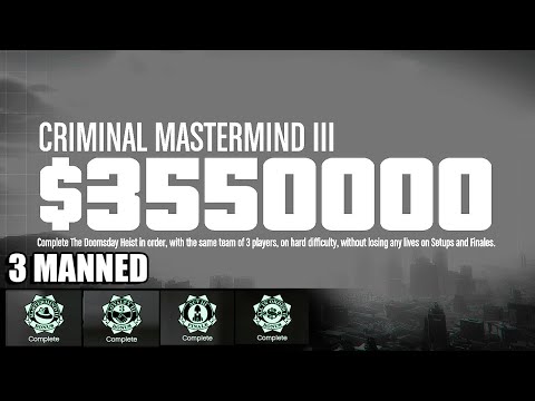 Doomsday Heist Act 3 Criminal Mastermind In 2023! *$3,550,000*