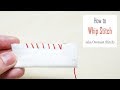How To Sew Whip Stitch Hand Sewing Tutorial Along A Seam Or Raw Edge Beginner S Quick Lesson