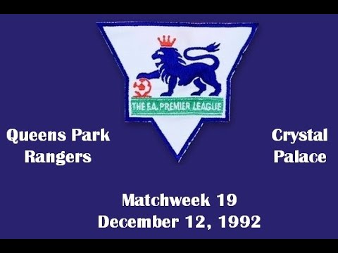 FA Premier League. Season 1992-1993. Matchweek 19. QPR - Crystal Palace - 1:3. Highlights.