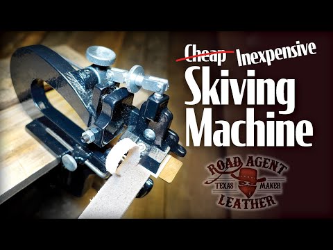 How to use (and fix) a manual leather skiving machine