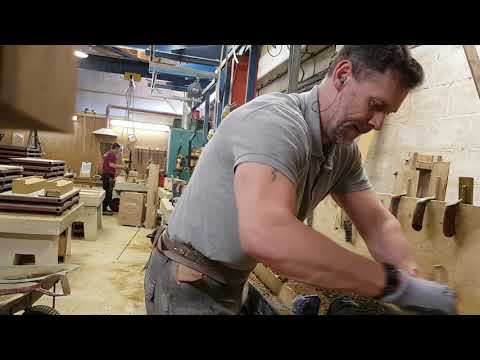 Cast stone lintels 2750mm long, hand finnished