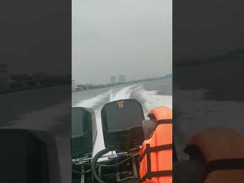Twin OXE 200 HP Diesel Outboard with top speed 42 knots at Pantai Mutiara, Jakarta- Indonesia