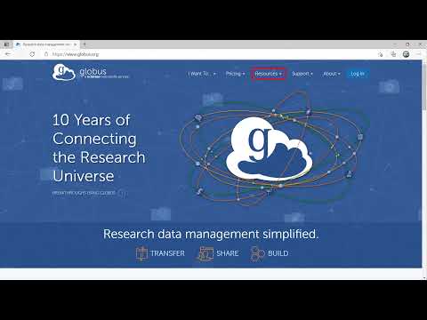 Using Globus To Transfer Data