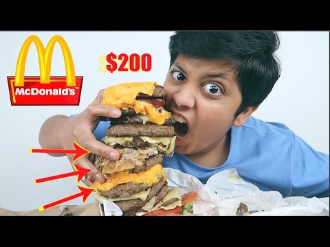 تجربة اغلى برجر من ماكدونالدز!! 200$ !!