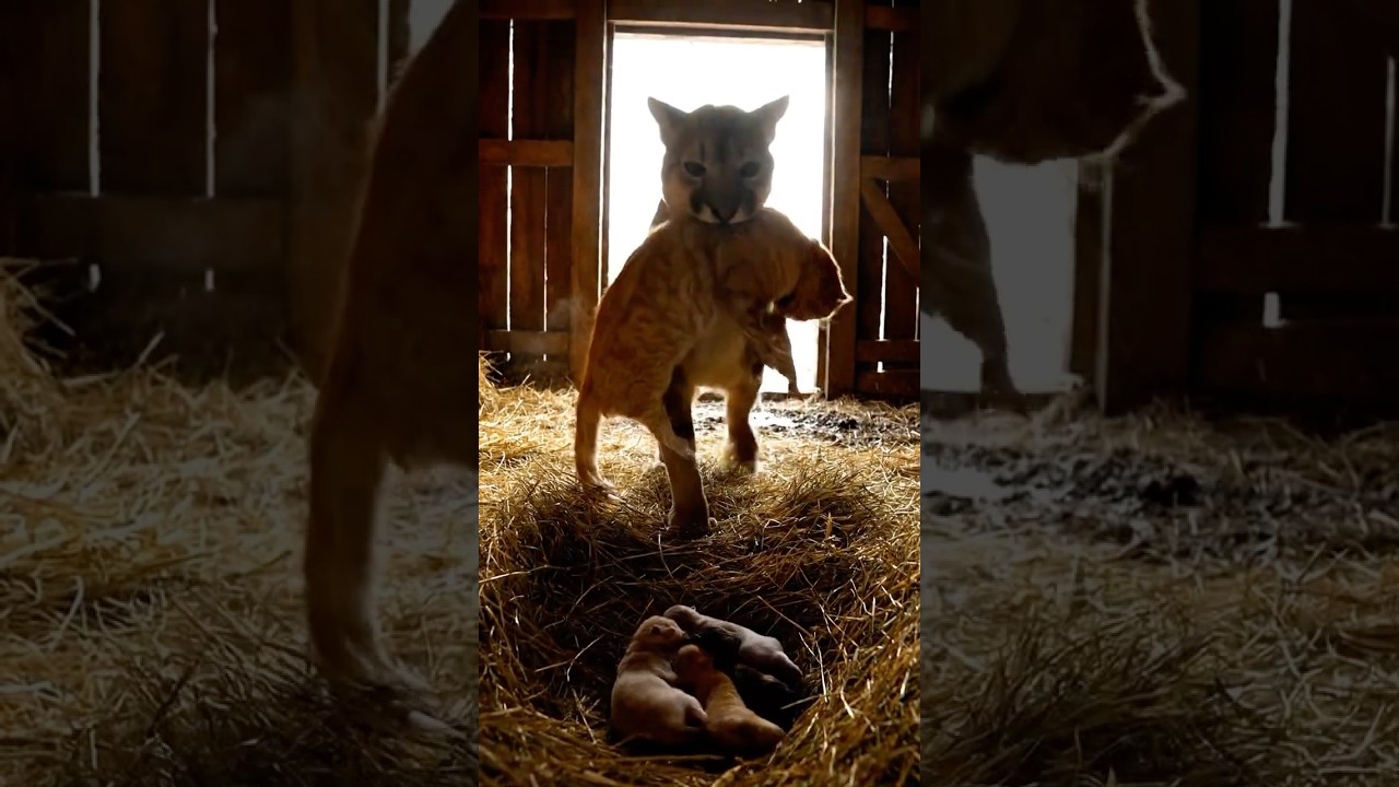 A story of love about saving a mother cat attacked by a carnivore #cat #rescue #animals