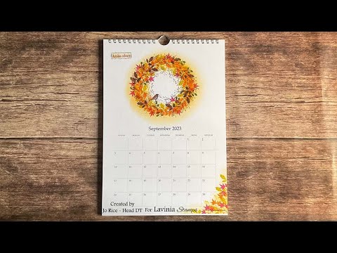 Autumn Wreath by Jo Rice. - A Lavinia Stamps Tutorial