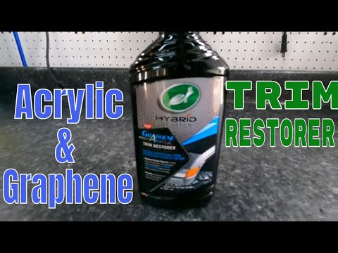 Turtle Wax Hybrid Solutions Graphene And Acrylic TRIM RESTORER! Restoration Deep Into The Plastic!