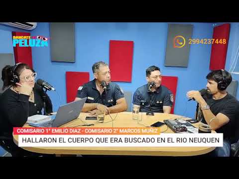 HALLARON EL CUERPO QUE ERA BUSCADO EN EL RIO NEUQUEN COMISARIO EMILIO DIAZ   COMISARIO MARCOS MUÑIZ