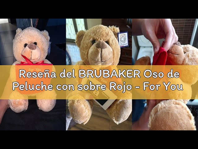 Vídeo relacionado con BRUBAKER Osito de Peluche Piloto Con Gafas de Aviador y Traje Marrón - 25 cm Oso Con Uniforme - Encanto de la Suerte - Destrozón