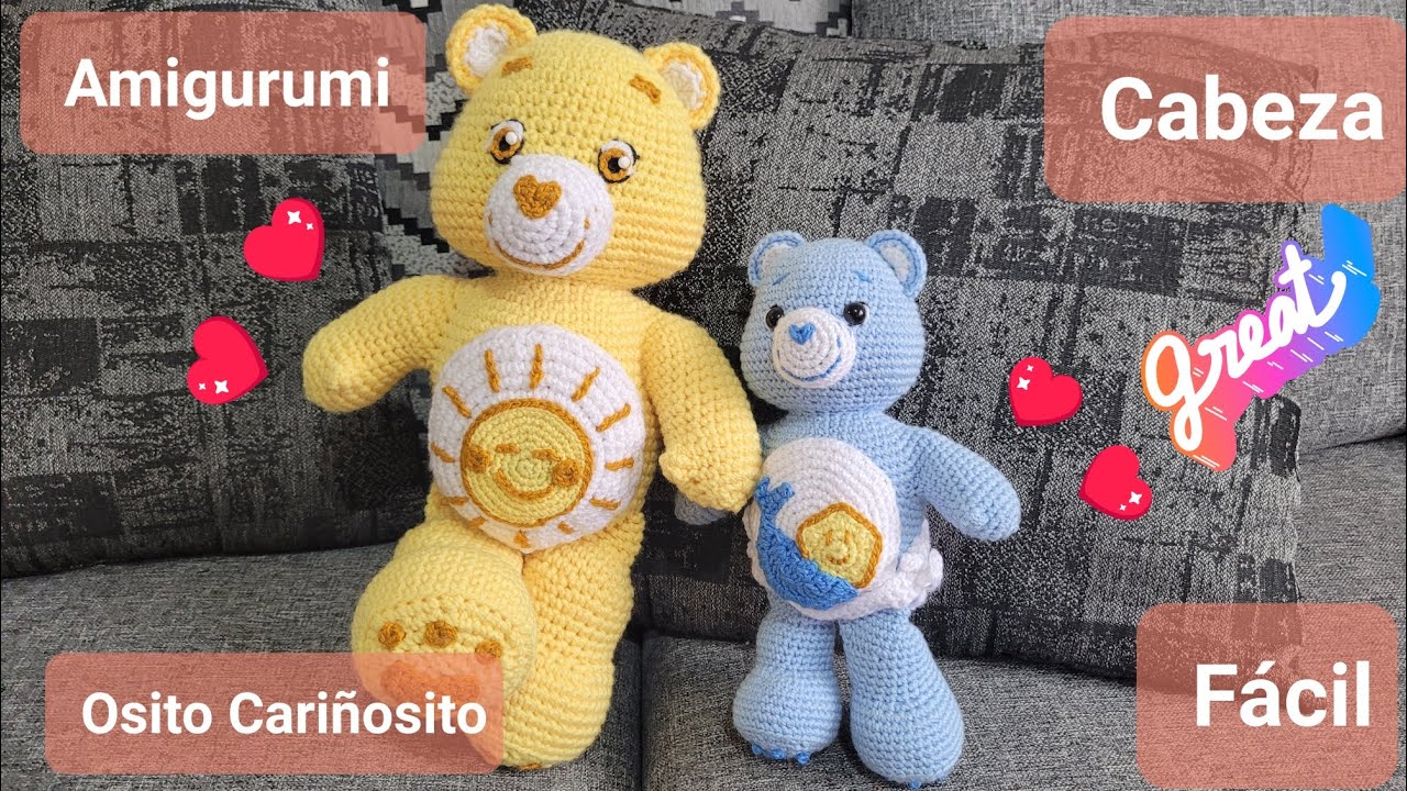 Amigurumi de Osito Cariñosito Fácil: Cabeza (1/6)