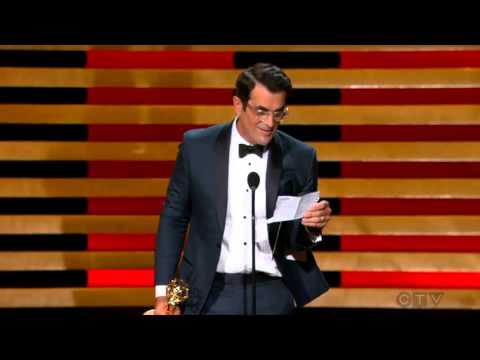 Ty Burrell wins an Emmy for "Modern Family" 2014