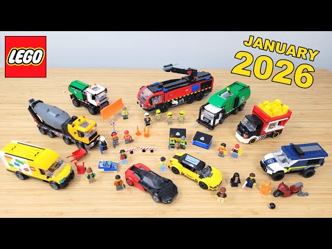 New 2026 LEGO City Vehicles | Review & Placement