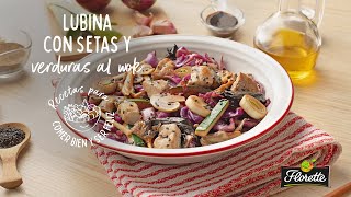 Florette Lubina con setas y verduras al wok | Recetas anuncio