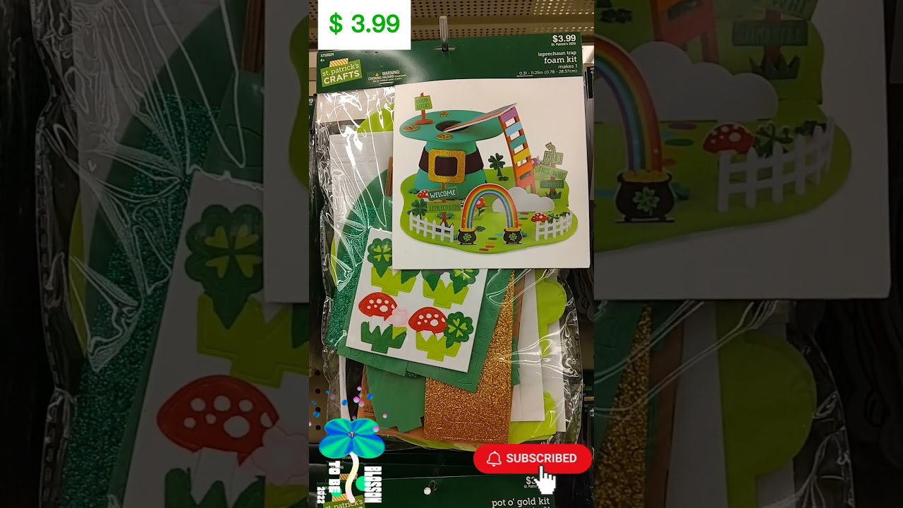 st Patrick's Day Decorations at the Hobby Lobby #stpatricksday #decor #hobbylobby