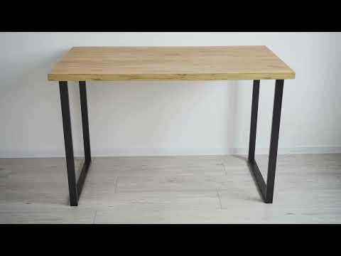 Миниатюра изображения товара Письменный стол Soma Bliss 36 120x66 (дуб крафт золотой/черный)