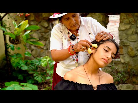 ASMR energy cleansing & limpia massage with hair play & cracking by Doña Rosa