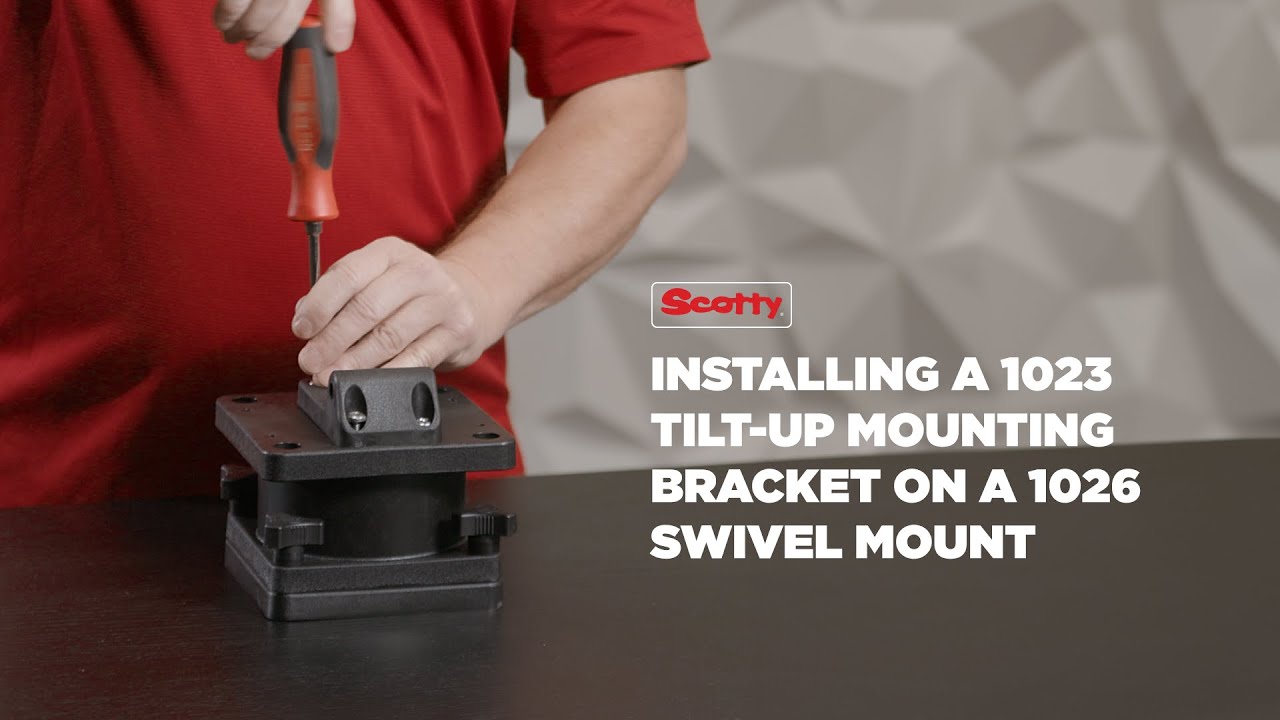 Scotty | Installing a 1023 Tilt-Up Bracket on a 1026 Pedestal Swivel Mount