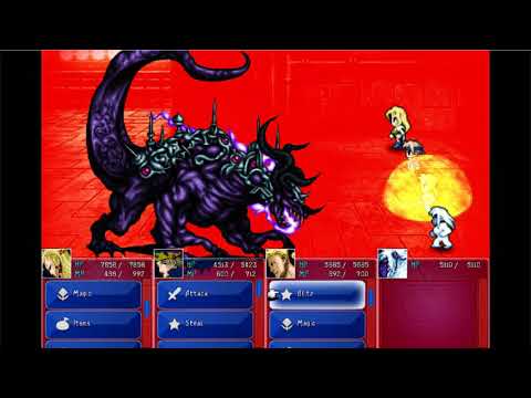 Final Fantasy VI 6 Playthrough - Part 29, Kefka's Tower - Final Dungeon, 3 parties, meow