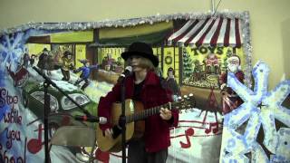 Sawyer sings his original "Can't Go Back" at Holiday Concert