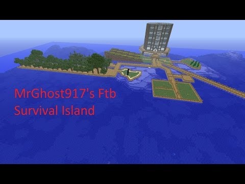Ultimate (Ftb) Survival Island Ep 22 - Exploring and First Big Machine Build